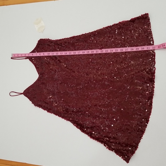SOLD Altar'd State Sequin dress in burgundy, size M - Picture 13 of 16